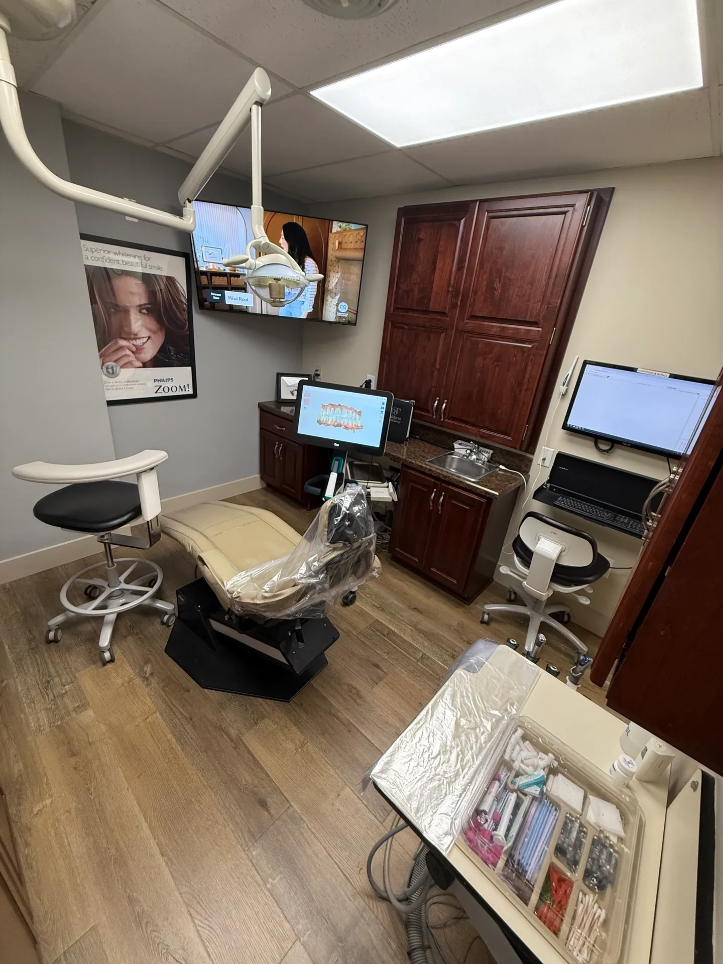 Modern dentist office interior setup